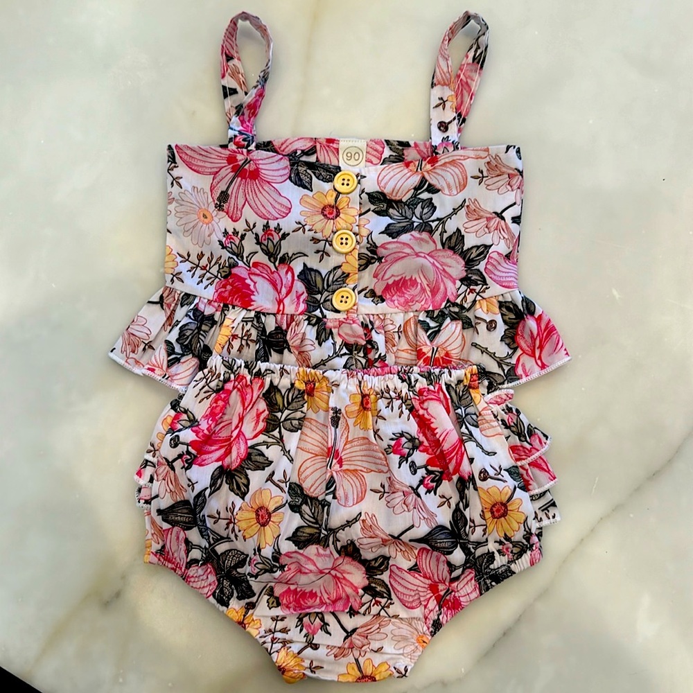 Matching floral set (18-24months)